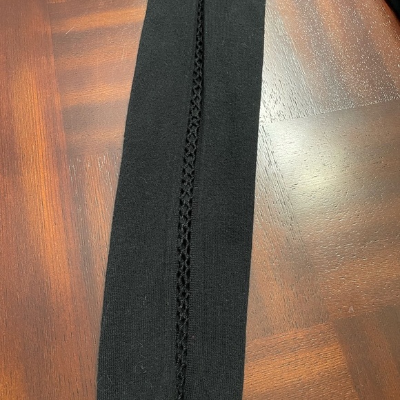 BCBG Maxazria women’s size XL black long sleeve knit ,stretch dress with details - Picture 8 of 8